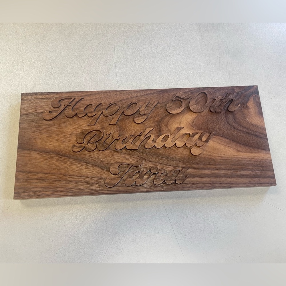 CUSTOM WOODEN BIRTHDAY SIGN - HANDMADE & CNC MACHINED